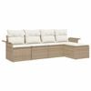 vidaXL Set Divano da Giardino 5 pz Beige polyrattan