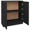 vidaXL Credenza Nera 60x30x70 cm in Legno Multistrato