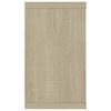 vidaXL Mensole Parete Cubo 2pz Rovere Sonoma 80x15x26,5cm Multistrato