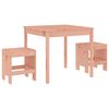 vidaXL Set Bistrot da Giardino 3 pz in Legno Massello di Douglas