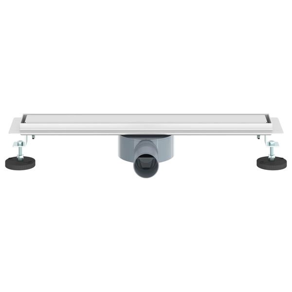 vidaXL Scarico doccia 2-in-1 con sifone a 360&deg; Argento