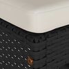 vidaXL Sgabelli Bar da Giardino con Cuscini 6 pz Neri in Polyrattan