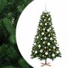 vidaXL Albero di Natale artificiale con palline 120 cm 150 LED
