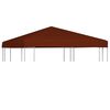 vidaXL Copertura Superiore Gazebo 310g/m&sup2; 3x3 m Terracotta