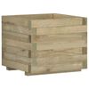 vidaXL Letto Rialzato 50x50x40 cm Quadrato in Legno