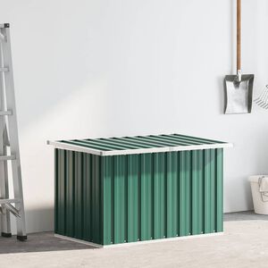 vidaXL Baule da giardino verde 109x67x65 cm