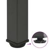 vidaXL Gambe per tavolino 4 pz Antracite 30-32 cm Acciaio