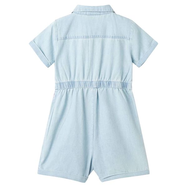 Tutina da Bambina a Maniche Corte Blu Tenue 140