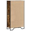 vidaXL Credenza Rovere Fumo 79,5x35,5x137,5 cm in Legno Multistrato