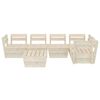 vidaXL Set Divani da Giardino su Pallet 6 pz in Legno Abete Impregnato