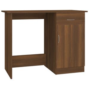 vidaXL Scrivania Rovere Marrone 100x50x76 cm in Legno Multistrato
