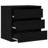 vidaXL Mobile con Cassetti Nero 60 x 41 x 58 cm Legno multistrato