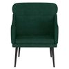 vidaXL Poltrona Verde Scuro 63x76x80 cm Velluto
