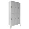 vidaXL Armadio con Locker Grigio 45 x 90 x 180 cm