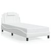 vidaXL Giroletto Viana senza Materasso Bianco 80x200 cm in Similpelle