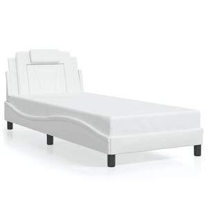 vidaXL Giroletto Viana senza Materasso Bianco 80x200 cm in Similpelle