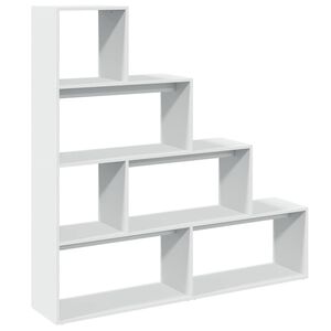 vidaXL Libreria Divisorio 4 Ripiani Bianca 143,5x29x143,5cm Truciolato