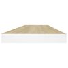 vidaXL Scaffali a Parete 4 pz Rovere e Bianco 60x23,5x3,8 cm in MDF