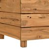 vidaXL Letto Rialzato 100x40x38 cm Legno di Teak di Recupero e Acciaio