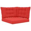 vidaXL Cuscino per divano da esterno Poliestere Rosso 68,5 x 68,5 cm