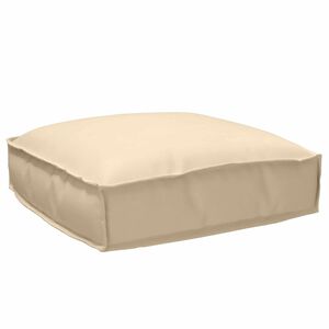vidaXL Cuscino per seduta pallet Beige 50 x 50 x 12 cm Tessuto Oxford