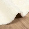 vidaXL Tappeto Shaggy a Pelo Lungo NAVARRA Crema 120x120 cm poliestere
