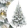 vidaXL Albero di Natale artificiale con 150 LED Bianco 150 cm PE e PVC