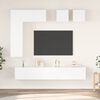 vidaXL Set Mobili Porta TV 8 pz Bianco in Legno Multistrato