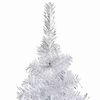vidaXL Albero di Natale Preilluminato con Palline Argento 240 cm PET