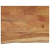 vidaXL Mensola a Muro 40x30x3,8cm Rettangolare Legno Acacia Bordi Vivi
