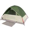 vidaXL Tenda da Campeggio a Cupola per 4 Persone Verde Impermeabile
