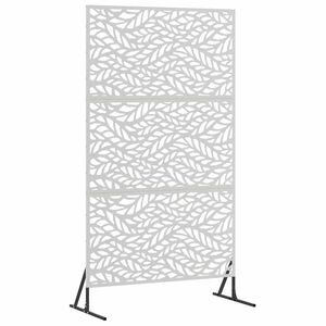 vidaXL Schermo per Privacy 100 x 50 x 180 cm Acciaio Inox Argento