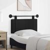 vidaXL Testata appesa Montaggio a parete Nero 90 x 55 x 5 cm Tessuto