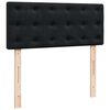 vidaXL Pouf Letto con Materasso e LED Nero 120x190cm in Velluto