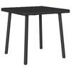 vidaXL Tavolino da Giardino Rettangolare Nero 40x40x37 cm Polyrattan