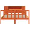vidaXL Letto Libreria senza Materasso Marrone Cera 160x200 cm in Pino