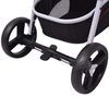 vidaXL Passeggino 3 in 1 in Alluminio Rosso e Nero