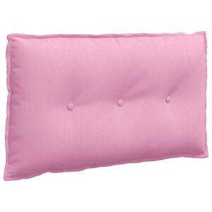 vidaXL Cuscino per Schiena Rosa 80 x 19 x 50 cm Tessuto