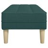 vidaXL panchina con cuscino Verde Scuro 113 x 57 x 39 cm Tessuto