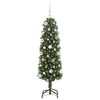 vidaXL Albero di Natale artificiale con 150 LED Verde 150 cm