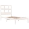 vidaXL Letto senza Materasso Bianco 90x190 cm in Legno Massello Pino