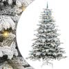 vidaXL Albero di Natale Artificiale con Rami Pieghevoli Bianco 240 cm