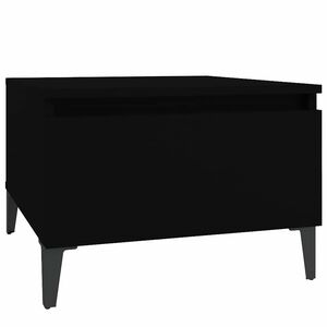vidaXL Tavolino Nero 50x46x35 cm in Legno Multistrato