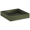 vidaXL Vaso da giardino Verde Oliva 100 x 100 x 20 cm