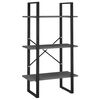 vidaXL Scaffale Grigio 60x30x105 cm in Legno Massello di Pino