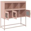 vidaXL Credenza Rosa 100,5x39x107 cm in Acciaio Laminato a Freddo