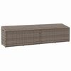 vidaXL Baule da Giardino Grigio 220x50x58 cm in Polyrattan