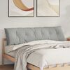 vidaXL Cuscino per Schiena Grigio chiaro 180 x 50 cm