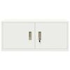 vidaXL Armadio Bianco 90 x 40 x 40 cm Acciaio