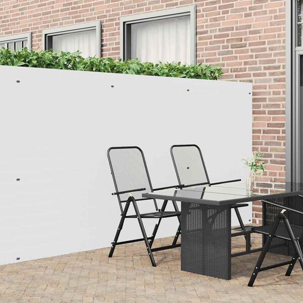 vidaXL Recinzione da Giardino Bifacciale Bianca 1,8x3 m in PVC